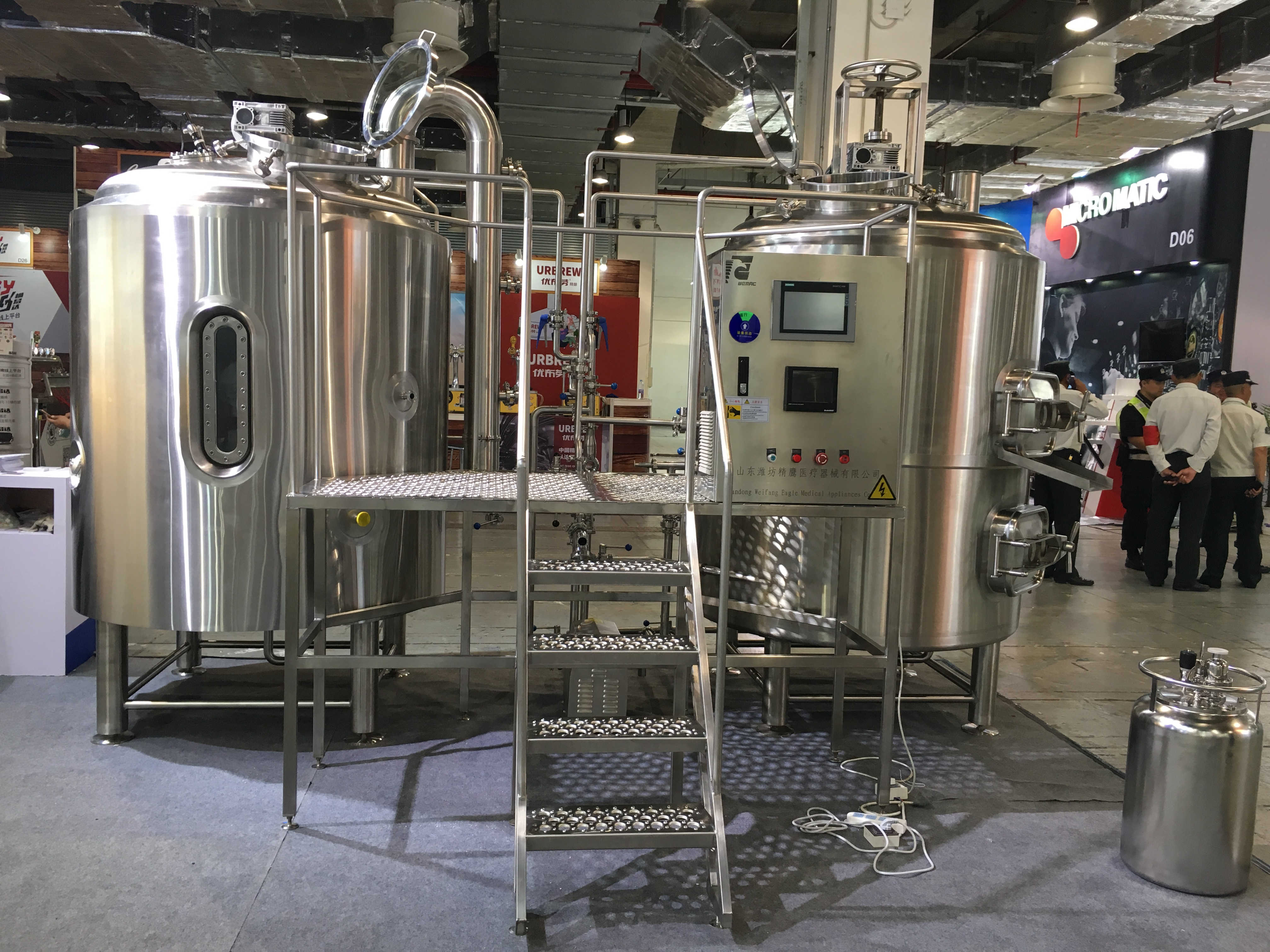 WEMAC 10HL high quality stainless steel commercial beer brewing system with conical fermentation tank